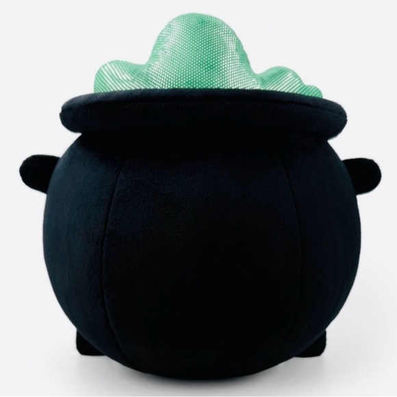 New! Target Bullseye Playground Halloween Black and Green Witch Cauldron Pillow - Picture 1 of 6